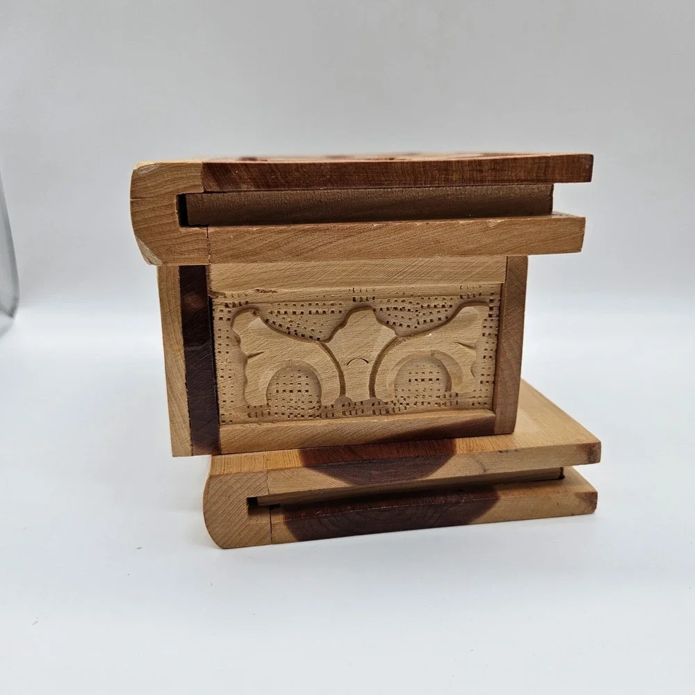 Handmade wooden secret